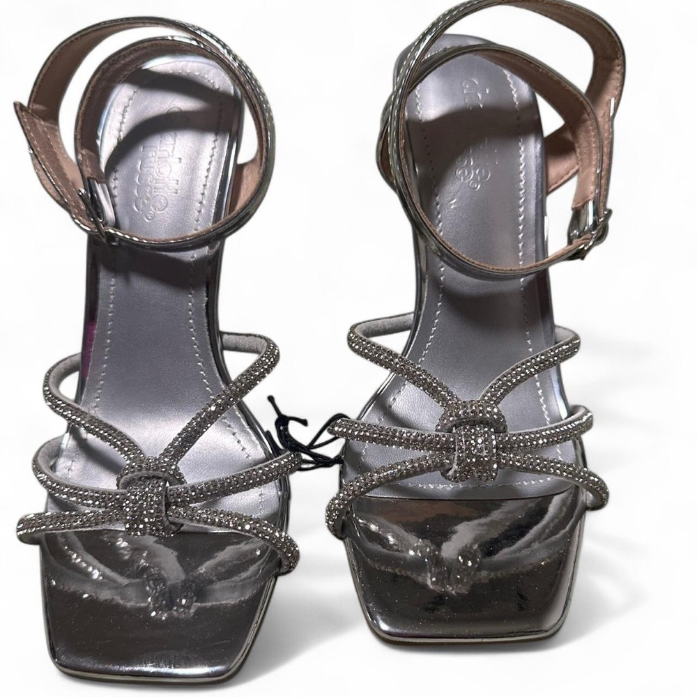 Charlotte Russe Silver Strappy Women's Sandals
